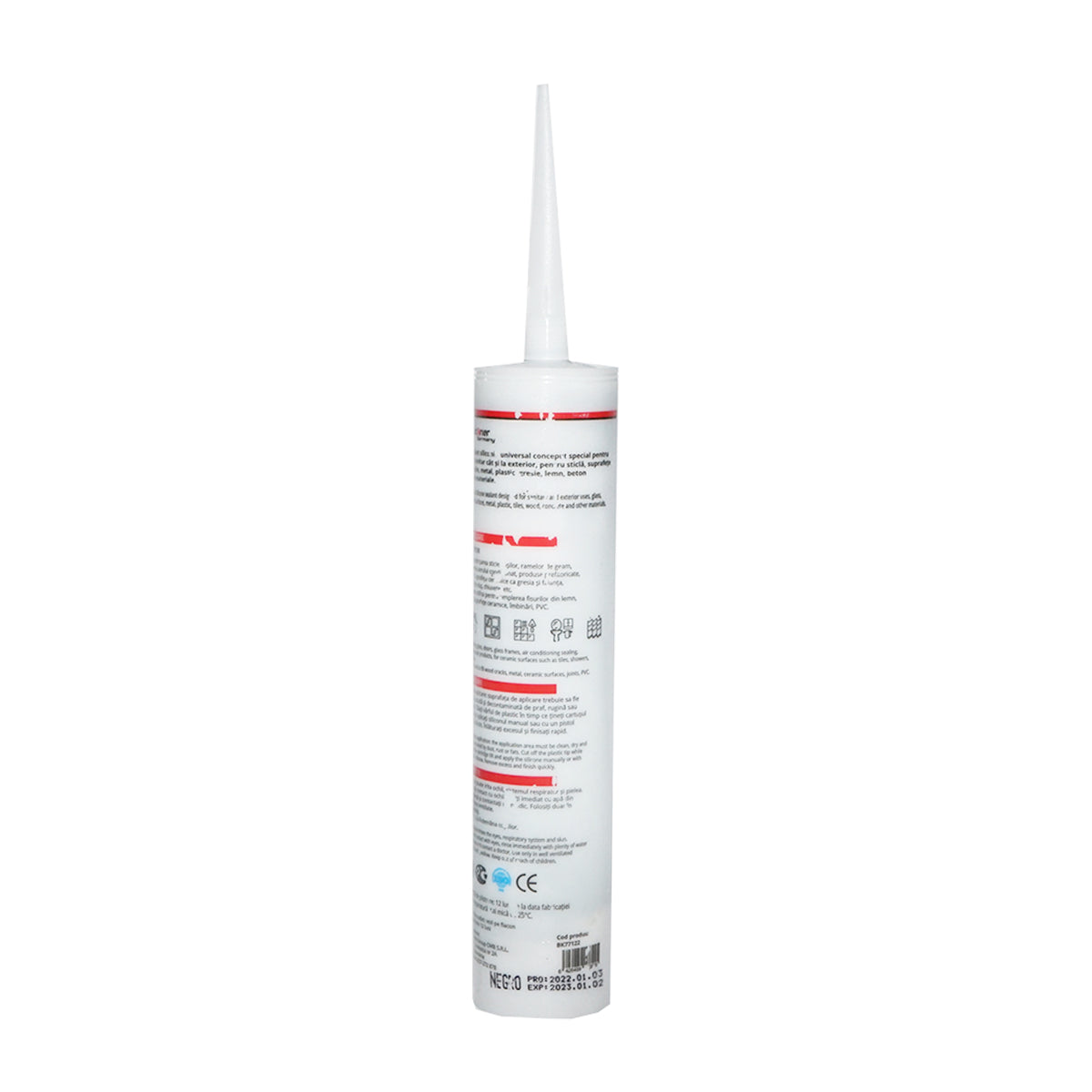 Silicone universale nero per interni/esterni 300ml Breckner Germany - immagine 2