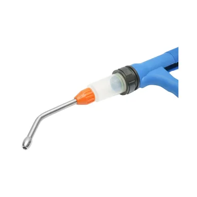 Siringa Continua Dosatore da 20 ml per Animali, Siringa Automatica, Tubo da 800 mm, Punta di Irrigazione da 100 mm, Plastica e Nylon - immagine 3