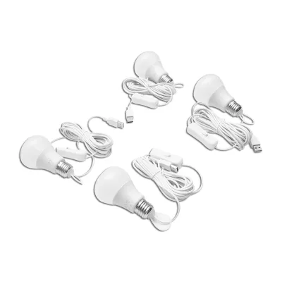 Sistema di illuminazione con 4 lampadine LED, pannello solare 9V/12W e 1xUSB per ricarica telefono - immagine 6