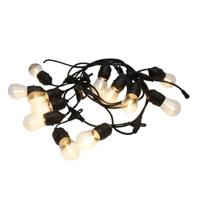 Sistema di illuminazione da esterno a LED 12 prese E27, cavo da 6 m, 220 V IP44 - immagine 2