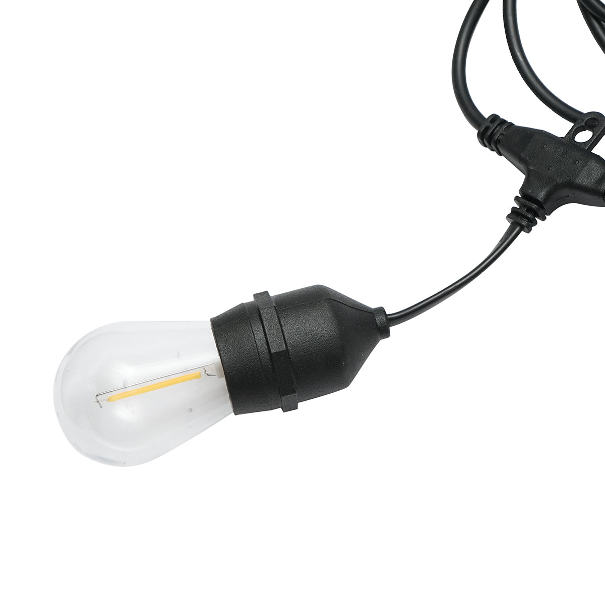 Sistema di illuminazione da esterno a LED 12 prese E27, cavo da 6 m, 220 V IP44 - immagine 5