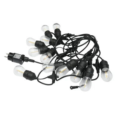 Sistema di illuminazione da esterno a LED 12 prese E27, cavo da 6 m, 220 V IP44 - immagine 4