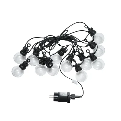 Sistema di illuminazione da esterno a LED 12 prese, cavo 6m, 220V IP44 - immagine 4