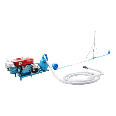 Sistema di irrigazione con 15 irrigatori, motore diesel da 16,2 kW, avviamento elettrico