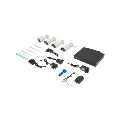 Sistema di videosorveglianza TVCC 4 telecamere con sensore di movimento WIFI, 2.4G, HD Ls Vision - immagine 6