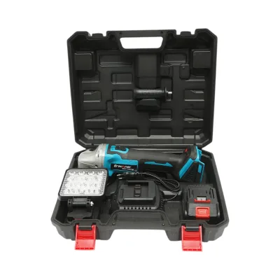 Smerigliatrice angolare con batteria agli ioni di litio da 18 V, 4 Ah, disco da 125 mm, motore brushless e faretto a LED inclusi. Breckner Germany - immagine 2