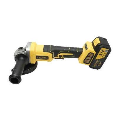 Smerigliatrice angolare con batteria al litio 21V/4Ah, motore brushless, 3 velocità, diametro disco 115mm Crownman - immagine 5