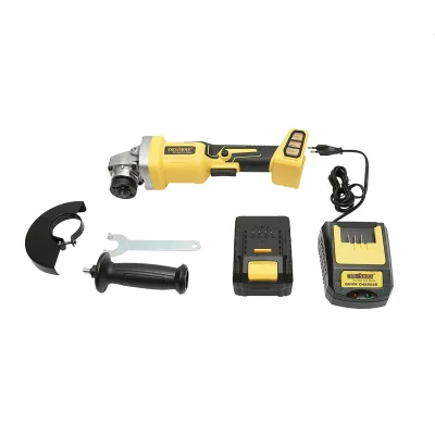 Smerigliatrice angolare con batteria al litio 21V/4Ah, motore brushless, 3 velocità, diametro disco 115mm Crownman - immagine 2