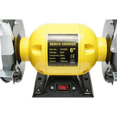 Smerigliatrice da banco 250W, disco abrasivo 220V 150x16x12,7mm, velocità di rotazione 2950rpm Crownman - immagine 6
