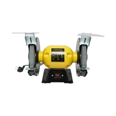 Smerigliatrice da banco 400W, disco abrasivo 220V 200x20x16mm, velocità di rotazione 2950rpm Crownman - immagine 3