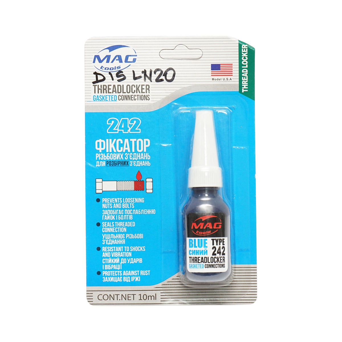 Soluzione di fissaggio per viti 10ml media resistenza
