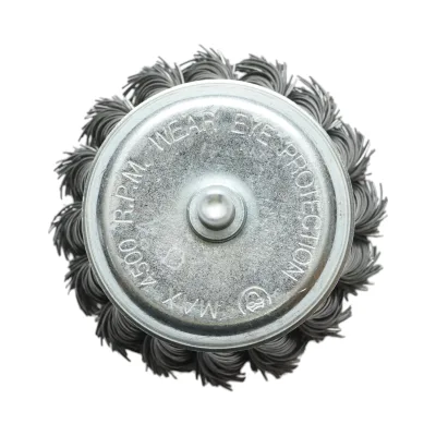 Spazzola a tazza in filo metallico ritorto da 75 mm, albero da 6 mm, velocità massima 4500 giri/min. Breckner Germany - immagine 2