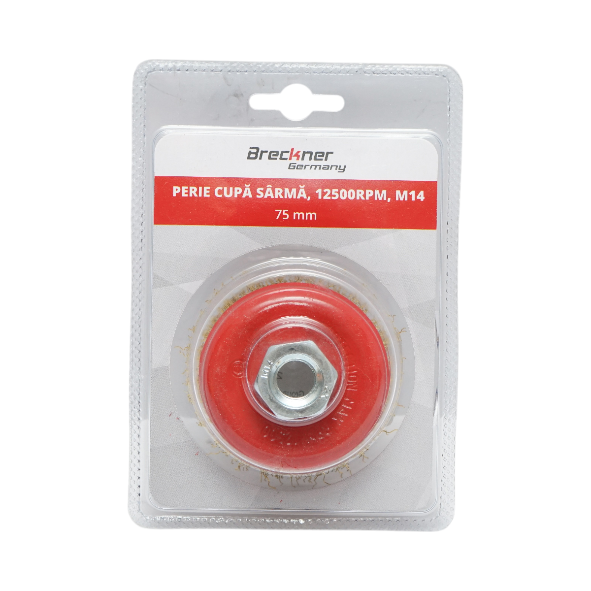 Spazzola a tazza metallica 75mm, M14 Breckner Germany - immagine 3