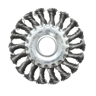 Spazzola circolare in filo d'acciaio intrecciato, 100 mm, diametro interno 22.23 mm, per sbavatura di ferro e ottone, rimozione di vernice e depositi metallici, Crownman