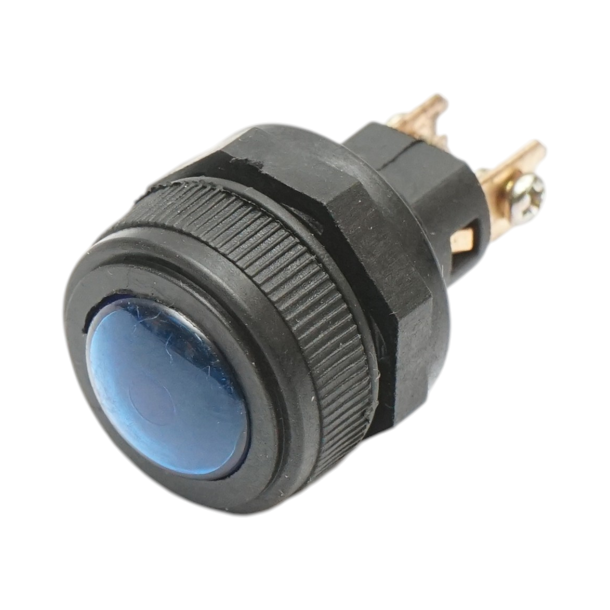 Spia luminosa blu 12V/10A–24V/5A 2 pin universale - immagine 2
