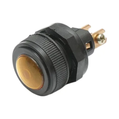 Spia luminosa gialla 12V/10A–24V/5A 2 pin universale - immagine 2