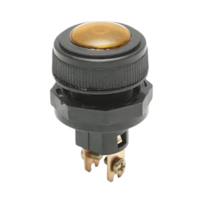 Spia luminosa gialla 12V/10A–24V/5A 2 pin universale