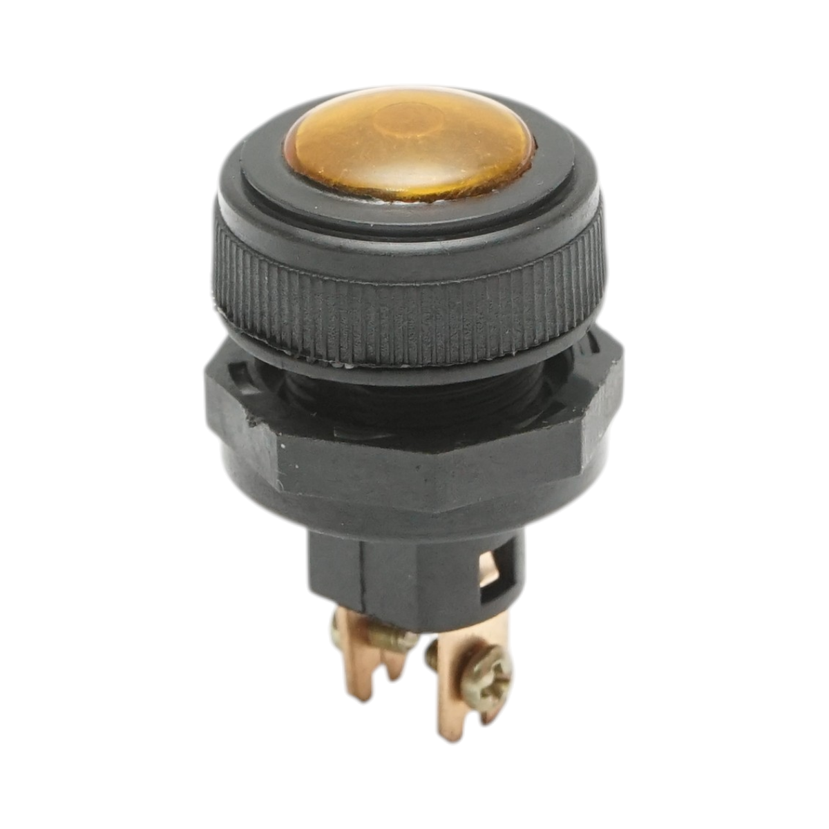 Spia luminosa gialla 12V/10A–24V/5A 2 pin universale