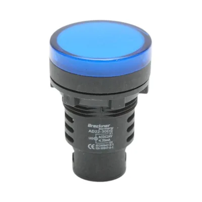 Spia luminosa LED blu 24V AC/DC 30mm Breckner Germany