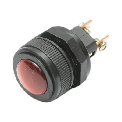 Spia luminosa rossa 12V/10A–24V/5A con 2 pin universale - immagine 2