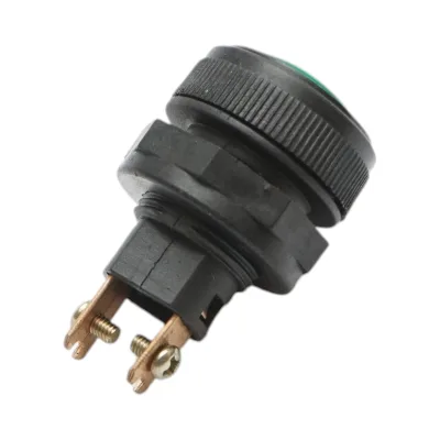 Spia luminosa verde 12V/10A–24V/5A 2 pin universale - immagine 3