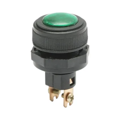 Spia luminosa verde 12V/10A–24V/5A 2 pin universale