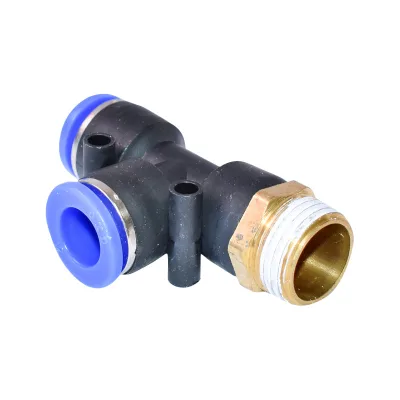 Spina rapida T in plastica con vite metallica M12x12 e filetto 1/2 - immagine 2