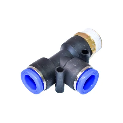 Spina rapida T in plastica con vite metallica M12x12 e filetto 1/2