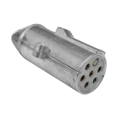 Spina rimorchio 24V in metallo 6+1 poli