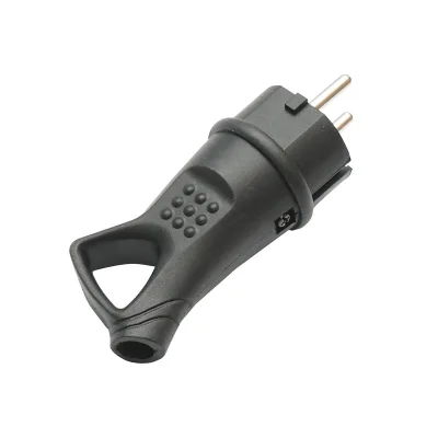 Spina schuko in gomma 250V, 16A con impugnatura e messa a terra IP44 - immagine 2