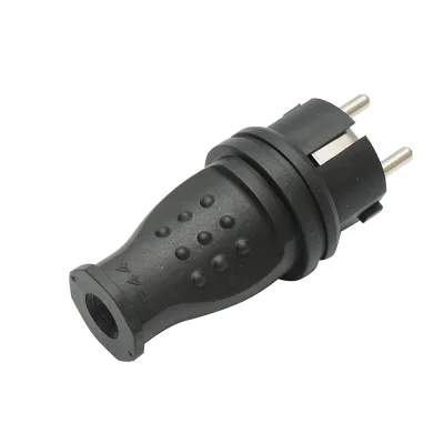 Spina schuko in gomma 250V, 16A con impugnatura e messa a terra IP44 - immagine 2