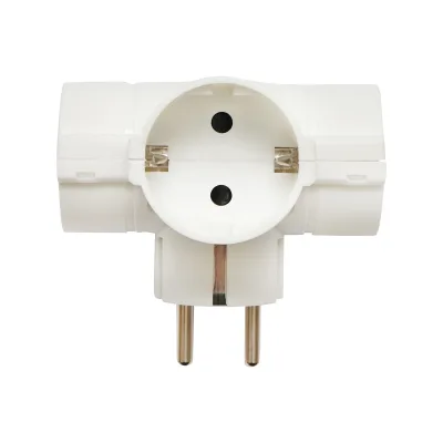 Spina tripla Schuko 16A, 230V, 3680W - immagine 2