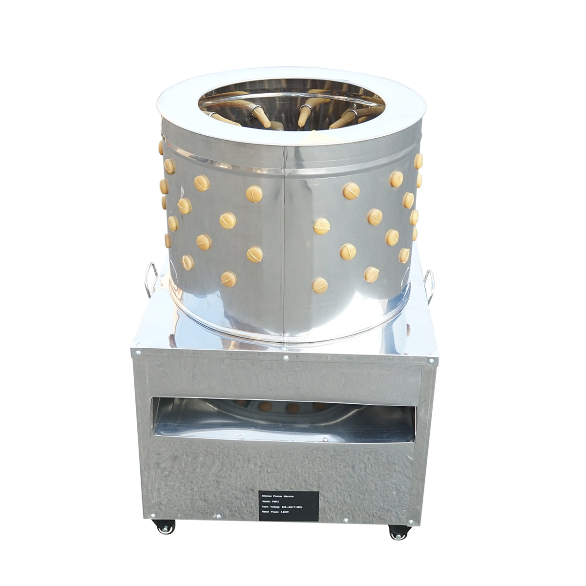 Spiumatrice per pollame in acciaio inox 1500W, 220V, capacità massima 4 polli, 157 dita, 180 giri/min, IP68. - immagine 3