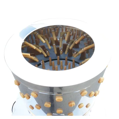 Spiumatrice per pollame in acciaio inox 1500W, 220V, capacità massima 4 polli, 157 dita, 180 giri/min, IP68. - immagine 5