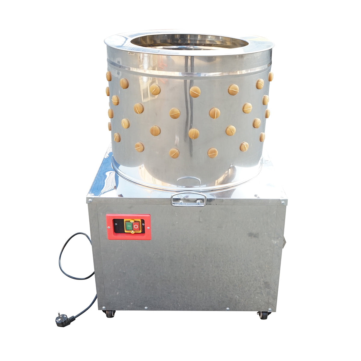 Spiumatrice per pollame in acciaio inox 1500W, 220V, capacità massima 4 polli, 157 dita, 180 giri/min, IP68. - immagine 2