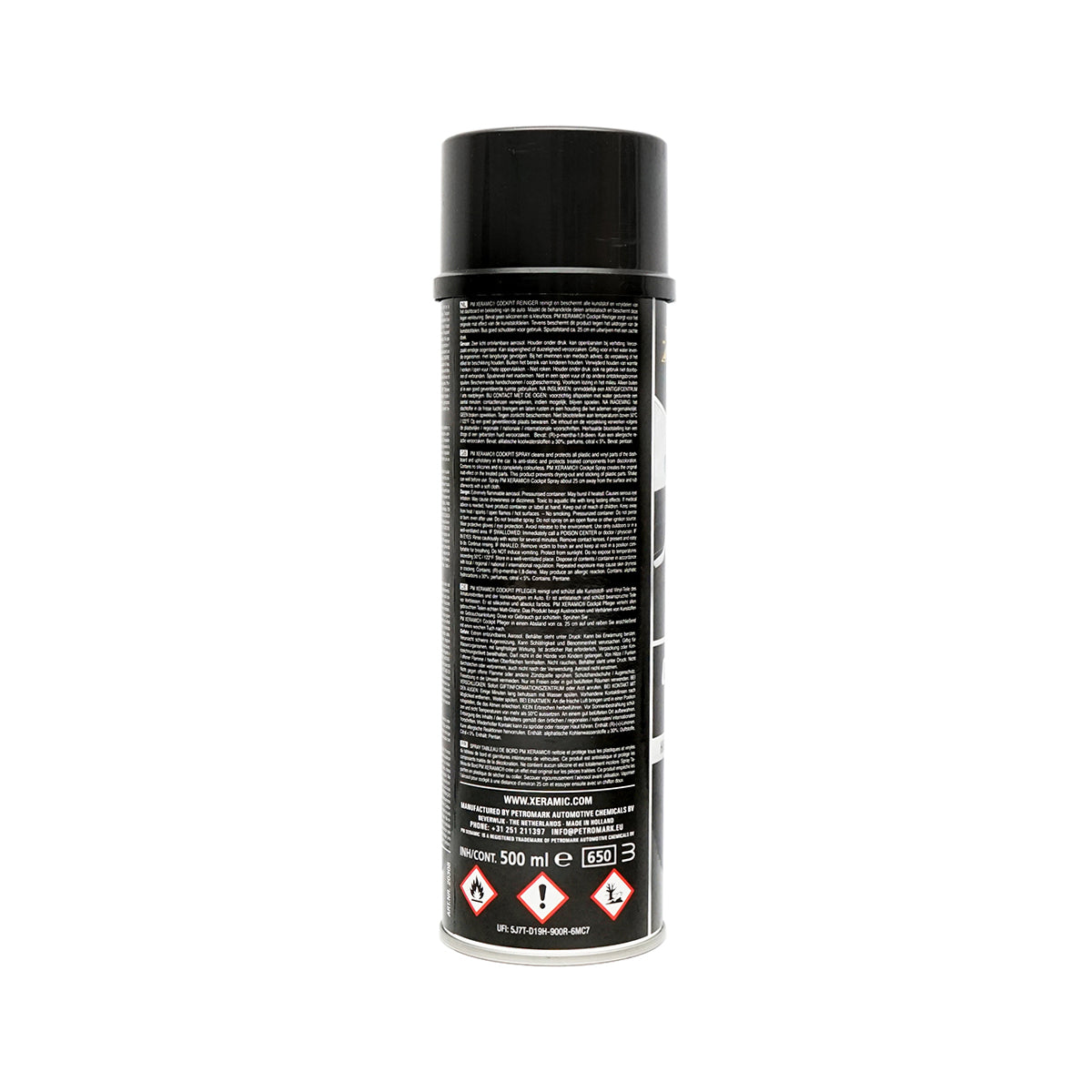Spray cockpit anti-static incolore per la pulizia auto 500ml Xeramic - immagine 4