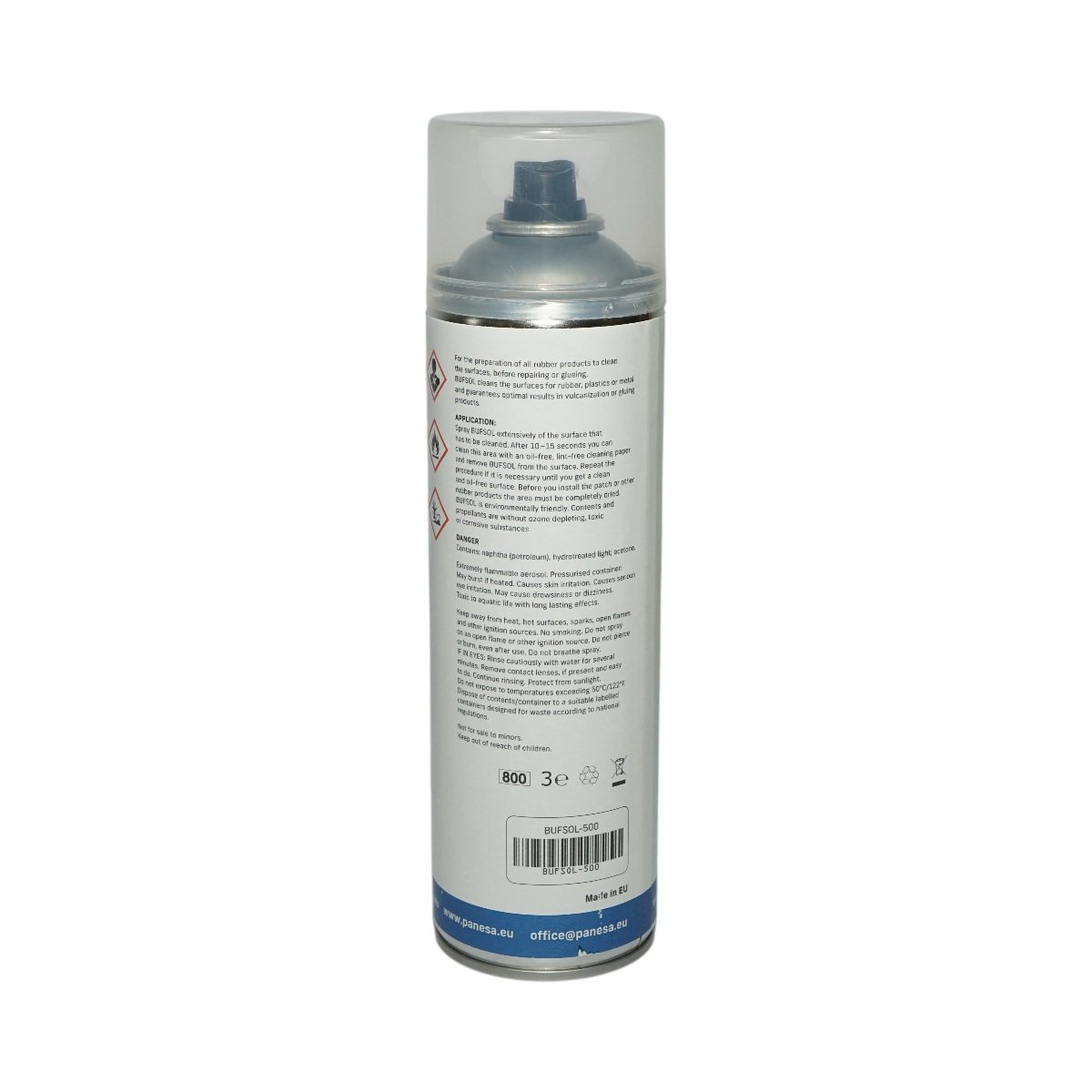 Spray per vulcanizzazione e pulizia pneumatici e gomma – 500 ml BUFSOL Pre-Buff Cleaner BS-500 Panversa - immagine 2
