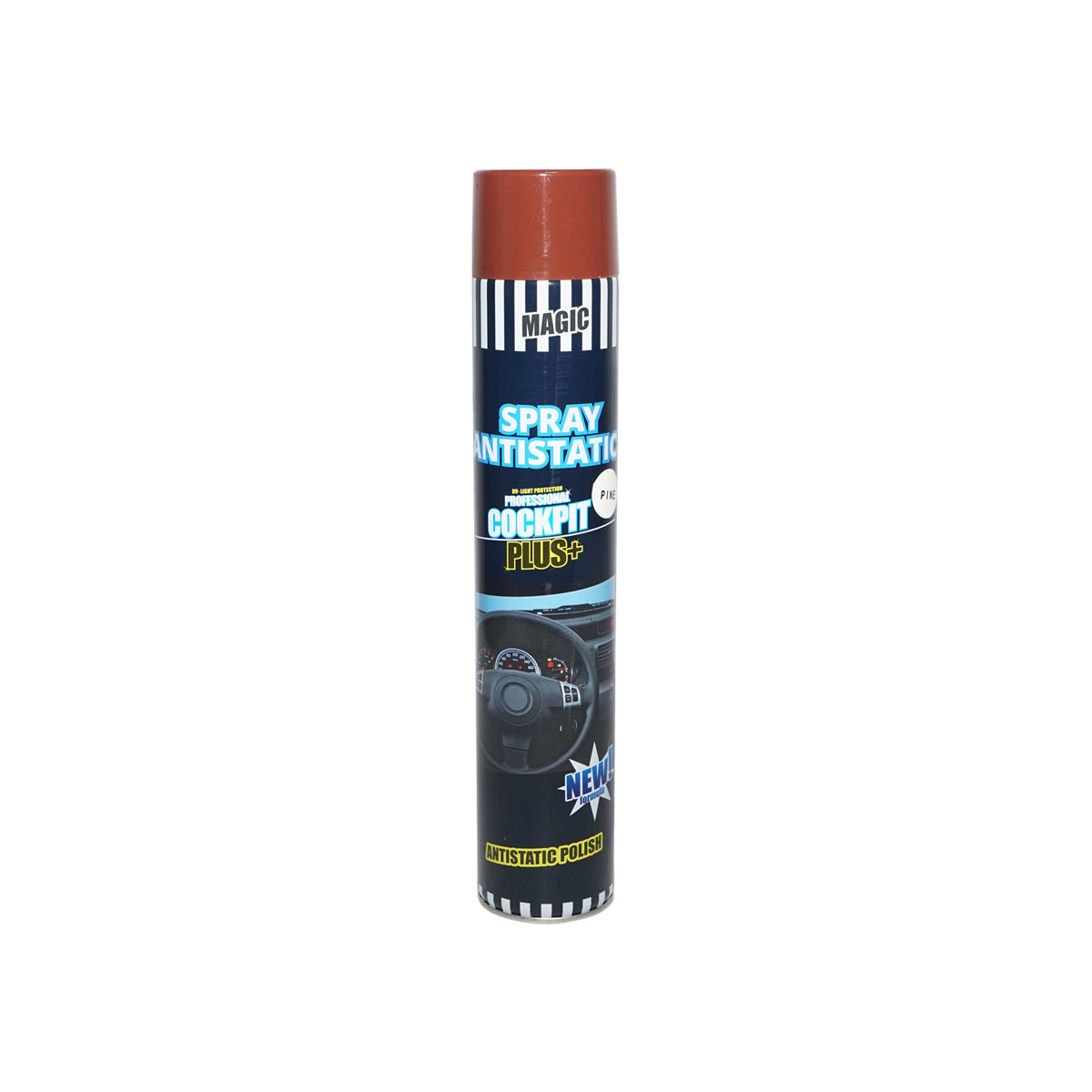 Spray Siliconico Antistatico per Cruscotto - Profumo di Pino - 750 ml