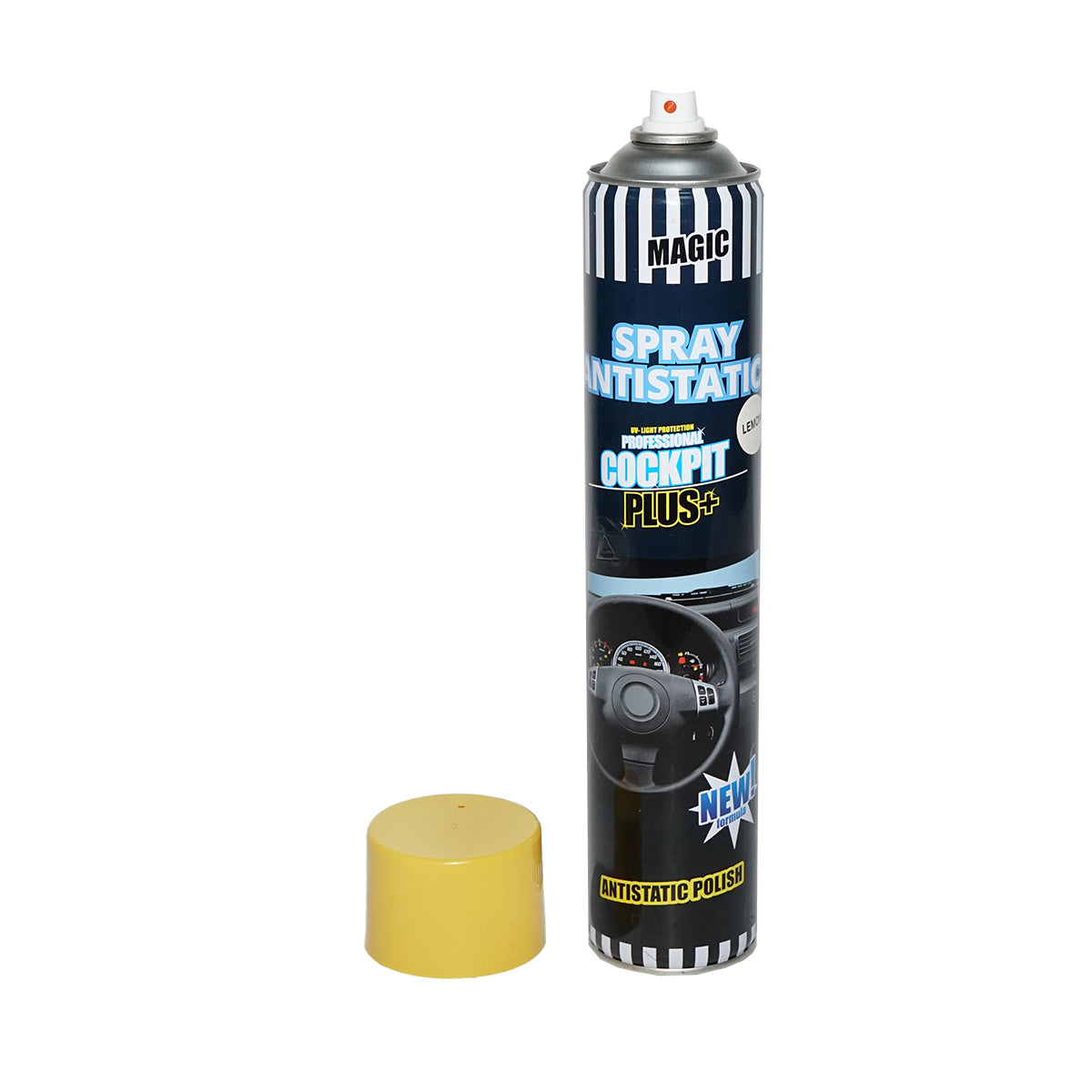 Spray siliconico antistatico per cruscotto al limone 750ml - immagine 3