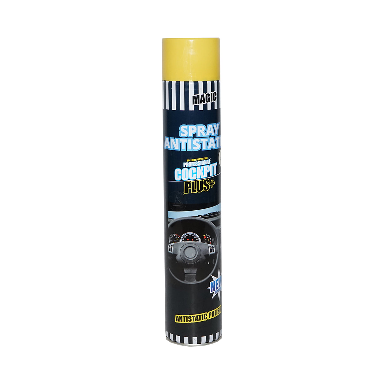 Spray siliconico antistatico per cruscotto al limone 750ml