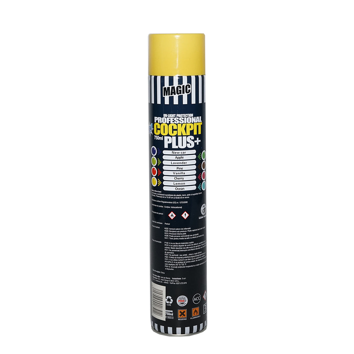 Spray siliconico antistatico per cruscotto al limone 750ml - immagine 2
