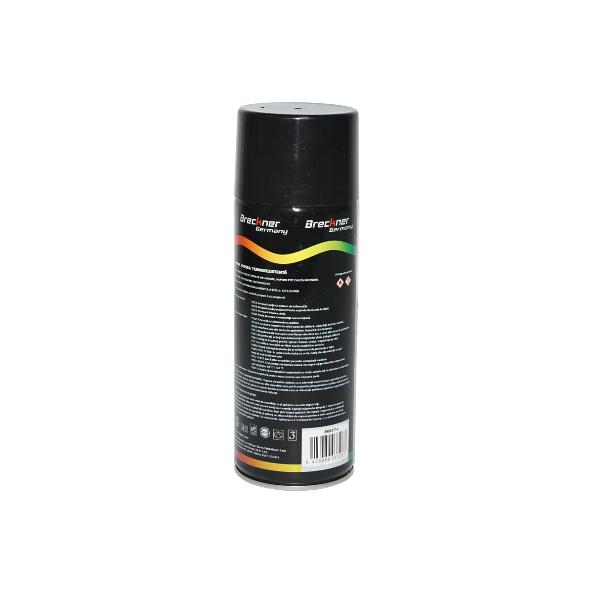 Spray vernice acrilica termoresistente a 400°C nero 450ml  Breckner Germany - immagine 3