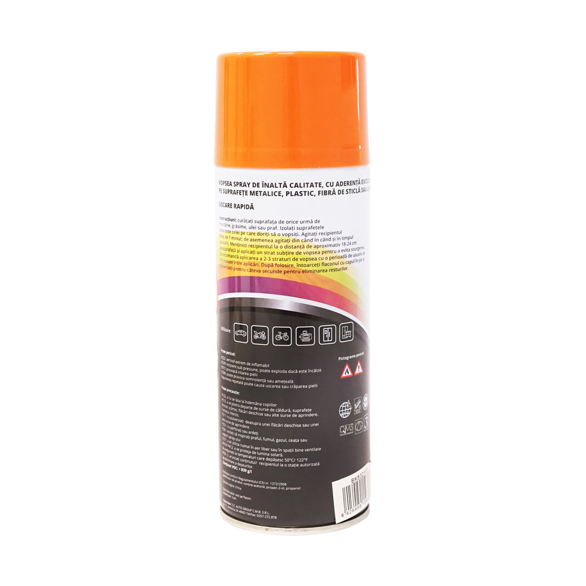 Spray vernice auto arancione tipo Amazone professionale ad asciugatura rapida, 450 ml MAGIC - immagine 3