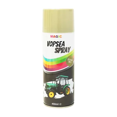Spray vernice auto BEIGE GREY OLIVE tipo Zetor professionale con asciugatura rapida 450ml MAGIC
