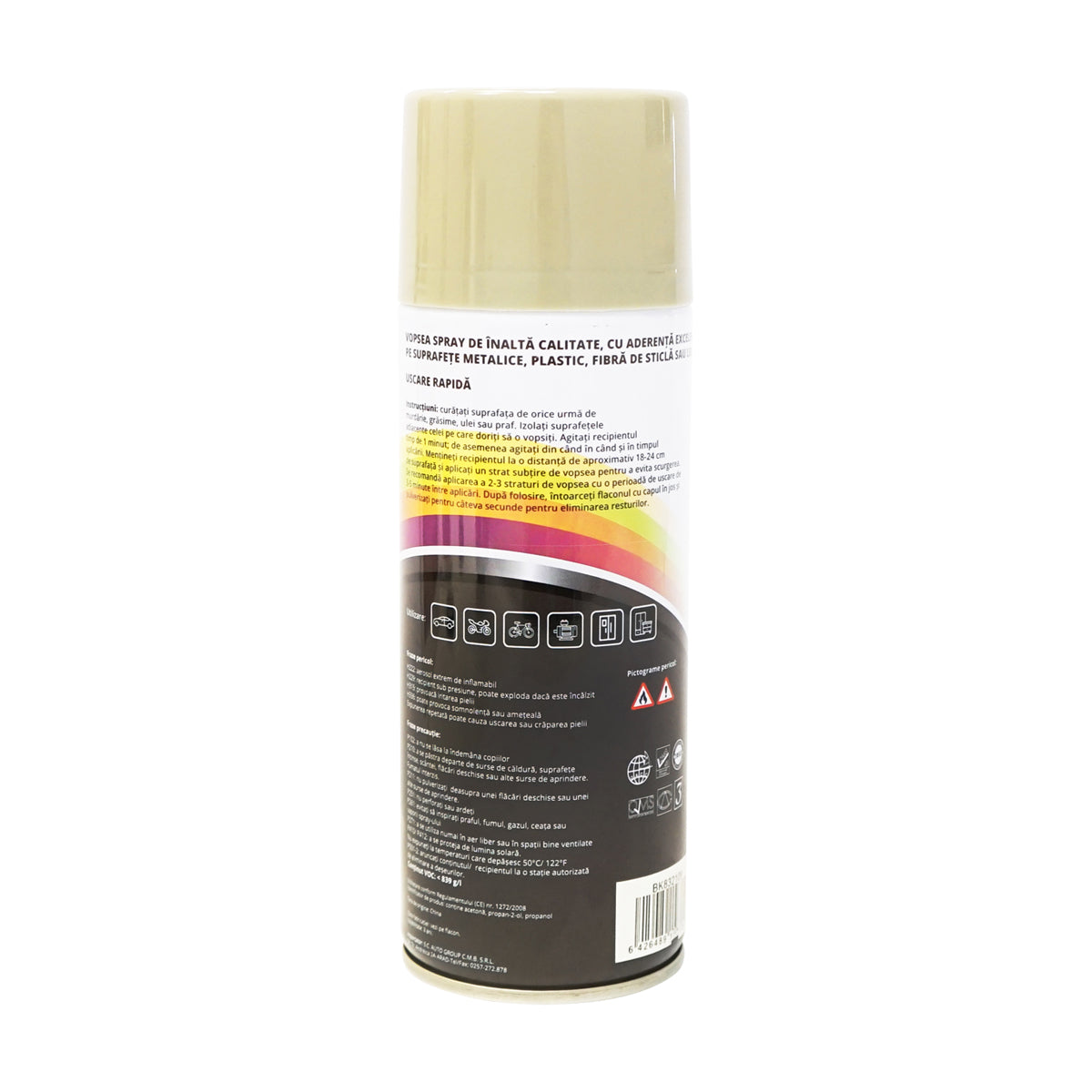 Spray vernice auto BEIGE GREY OLIVE tipo Zetor professionale con asciugatura rapida 450ml MAGIC - immagine 3