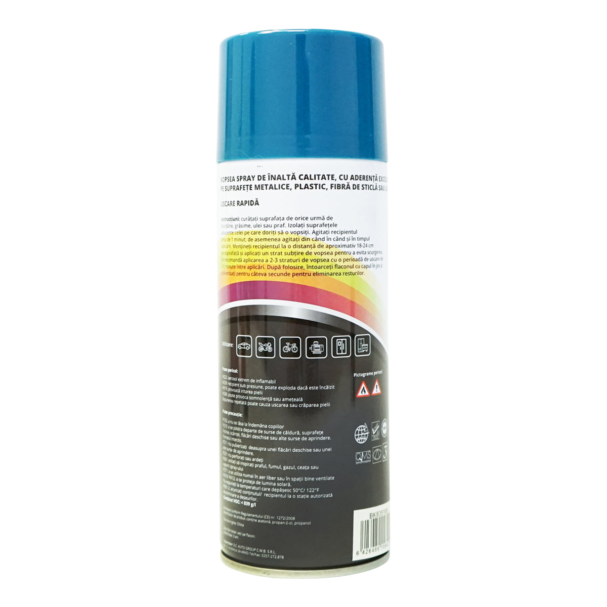 Spray vernice auto blu tipo Lemken professionale ad asciugatura rapida, 450 ml MAGIC - immagine 3