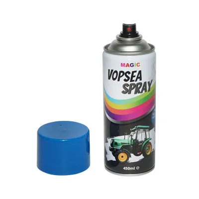 Spray vernice auto blu tipo New Holland professionale ad asciugatura rapida, 450 ml MAGIC - immagine 2