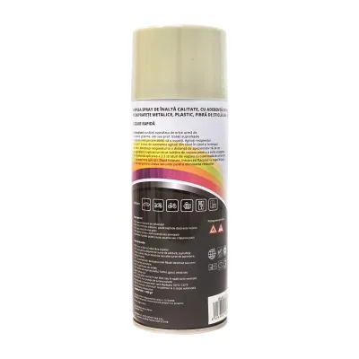 Spray vernice auto crema tipo Fiat professionale ad asciugatura rapida, 450 ml MAGIC - immagine 3