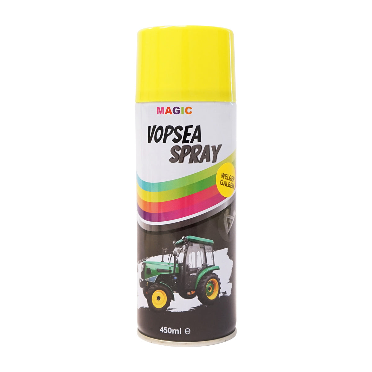 Spray vernice auto gialla tipo Welger professionale ad asciugatura rapida, 450 ml MAGIC