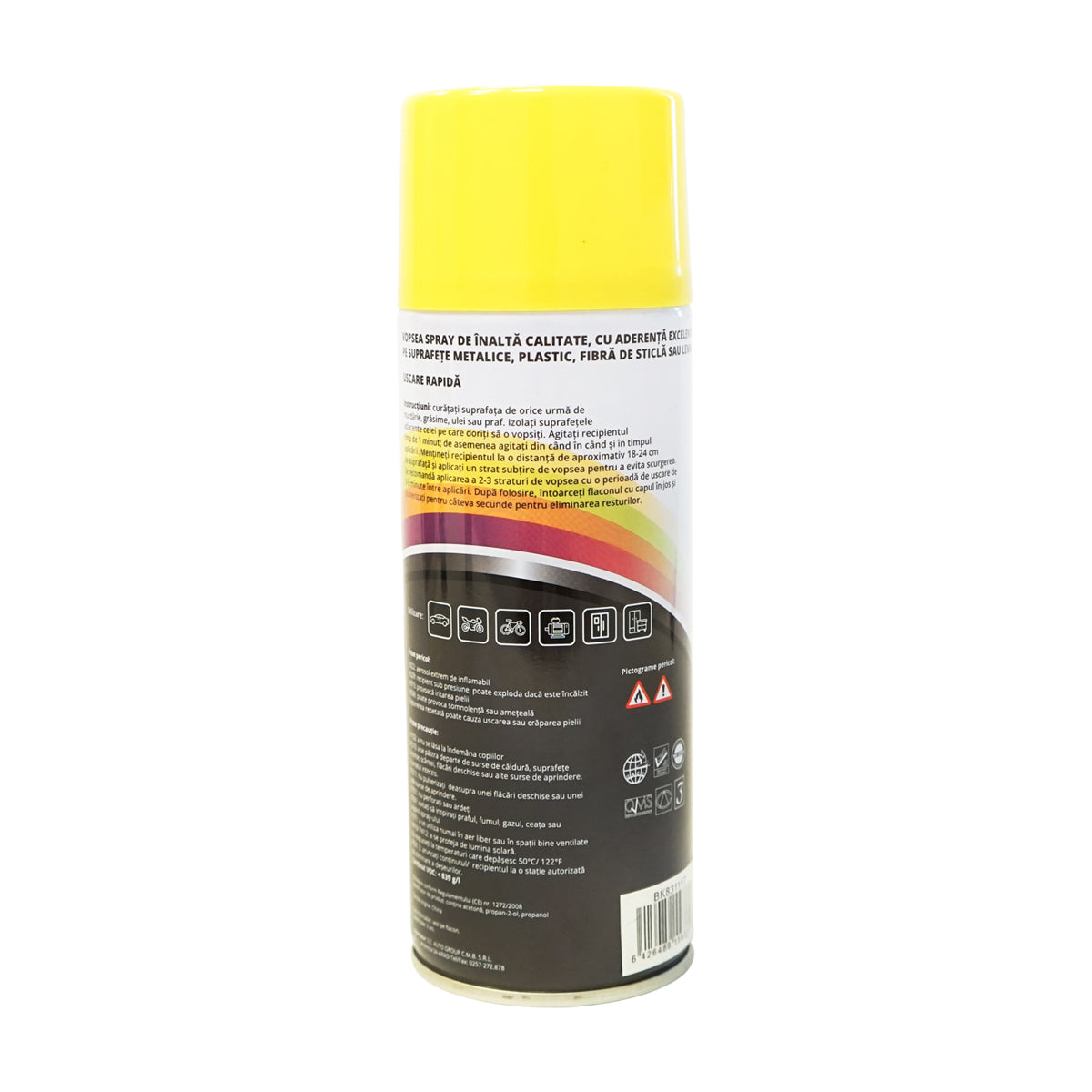 Spray vernice auto gialla tipo Welger professionale ad asciugatura rapida, 450 ml MAGIC - immagine 3